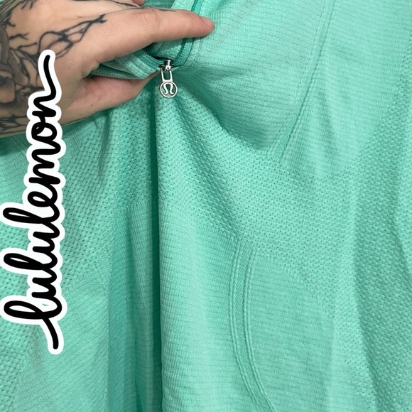 Lululemon Run: Swiftly Tech 1/2 Zip HMEN Heathered Menthol 78592 - Picture 5 of 6